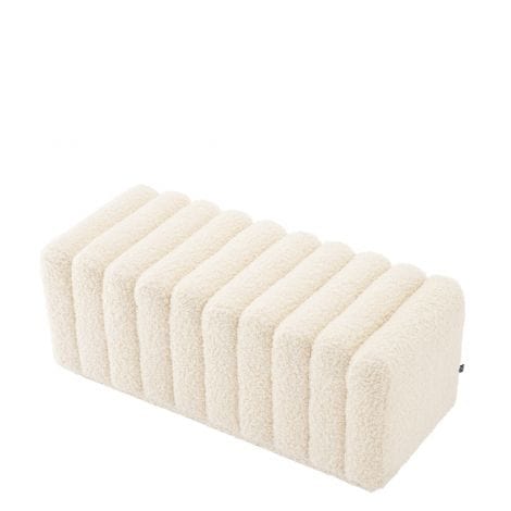 Eichholtz Living Bench Bente Faux shearling House of Isabella UK