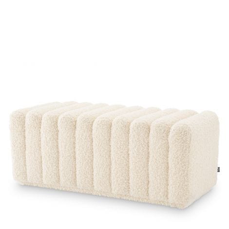 Eichholtz Living Bench Bente Faux shearling House of Isabella UK