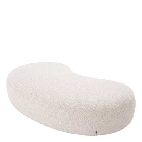 Eichholtz Living Bench Björn Bouclé cream | black base House of Isabella UK