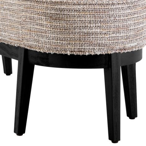 Eichholtz Living Bench Jarrett Mademoiselle beige | black finish House of Isabella UK