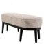 Eichholtz Living Bench Jarrett Mademoiselle beige | black finish House of Isabella UK