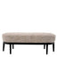 Eichholtz Living Bench Jarrett Mademoiselle beige | black finish House of Isabella UK
