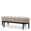 Eichholtz Living Bench Jarrett Mademoiselle beige | black finish House of Isabella UK