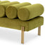 Eichholtz Living Bench Oxley Savona vintage green velvet | brushed brass finish legs House of Isabella UK