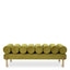 Eichholtz Living Bench Oxley Savona vintage green velvet | brushed brass finish legs House of Isabella UK