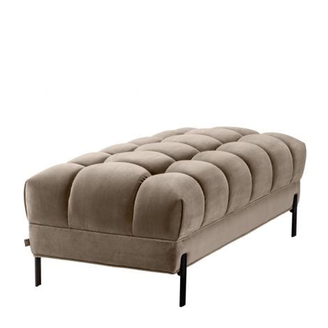Eichholtz Living Bench Sienna Savona - Greige Velvet House of Isabella UK