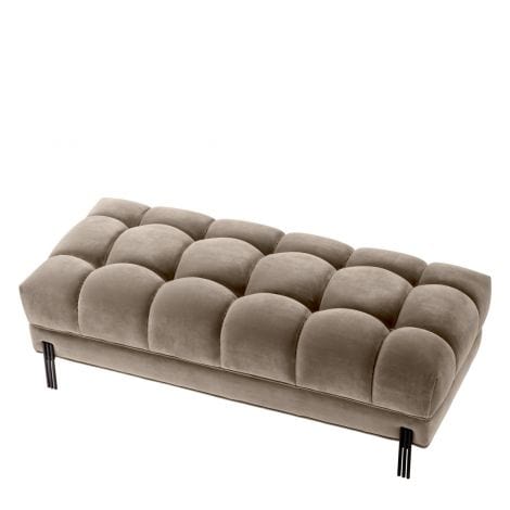 Eichholtz Living Bench Sienna Savona - Greige Velvet House of Isabella UK