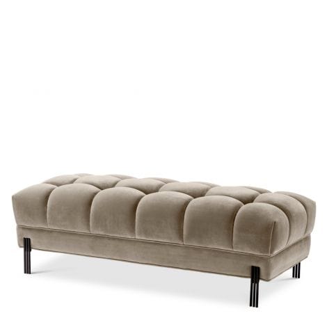 Eichholtz Living Bench Sienna Savona - Greige Velvet House of Isabella UK