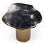 Eichholtz Living Black Marble Top Side Table Shapiro Brushed brass finish House of Isabella UK