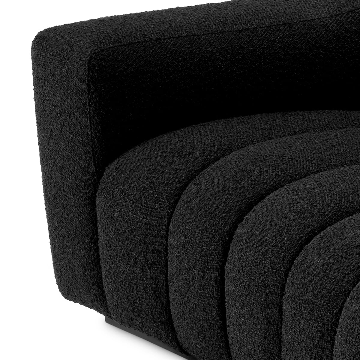Eichholtz Living Boucle Black Sofa Kelly House of Isabella UK