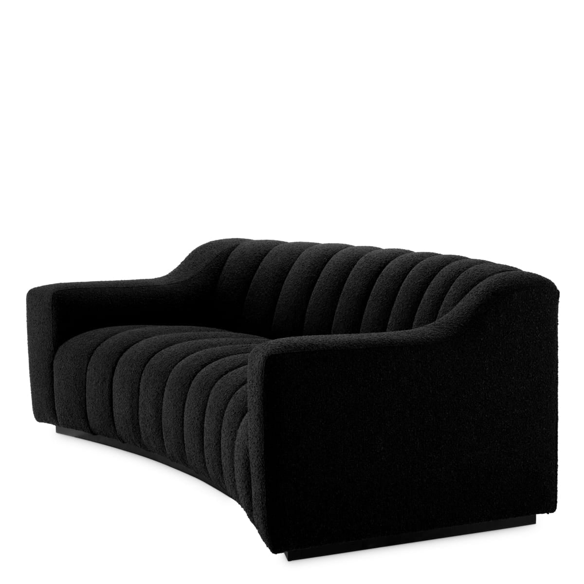 Eichholtz Living Boucle Black Sofa Kelly House of Isabella UK