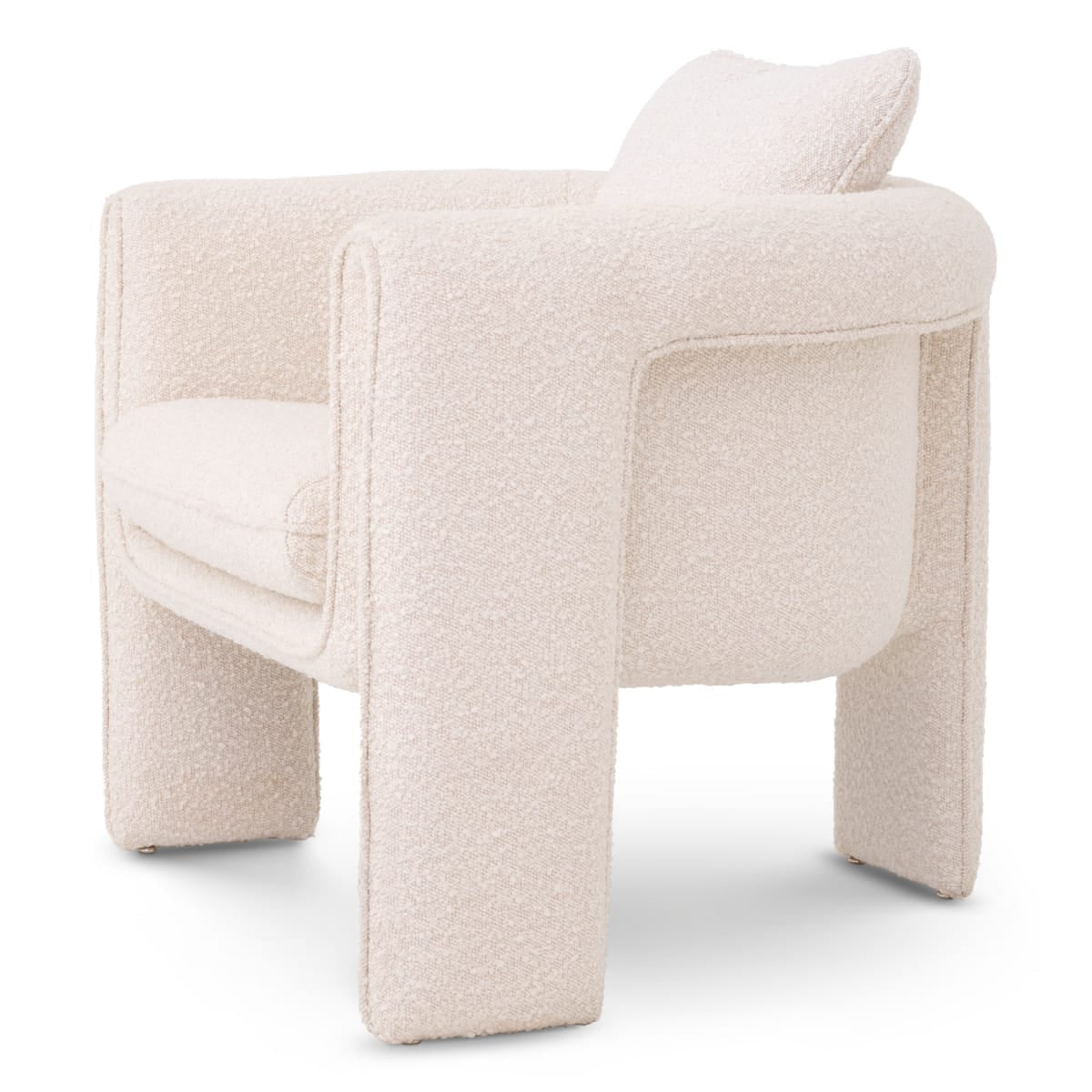 Eichholtz Living Boucle Cream Chair Toto House of Isabella UK