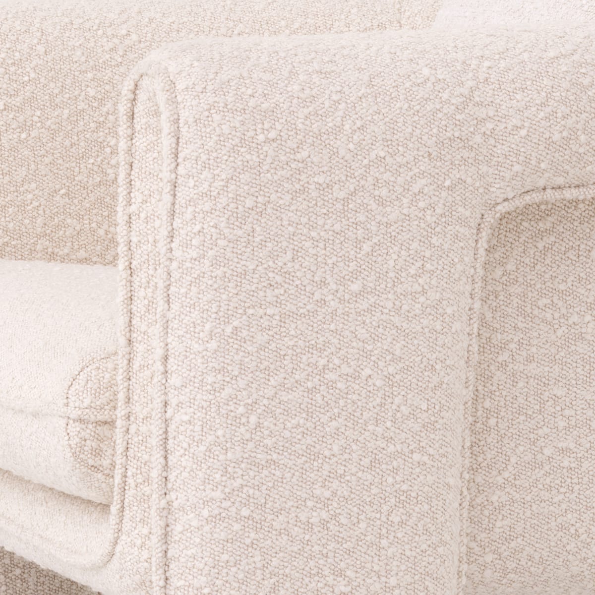 Eichholtz Living Boucle Cream Chair Toto House of Isabella UK