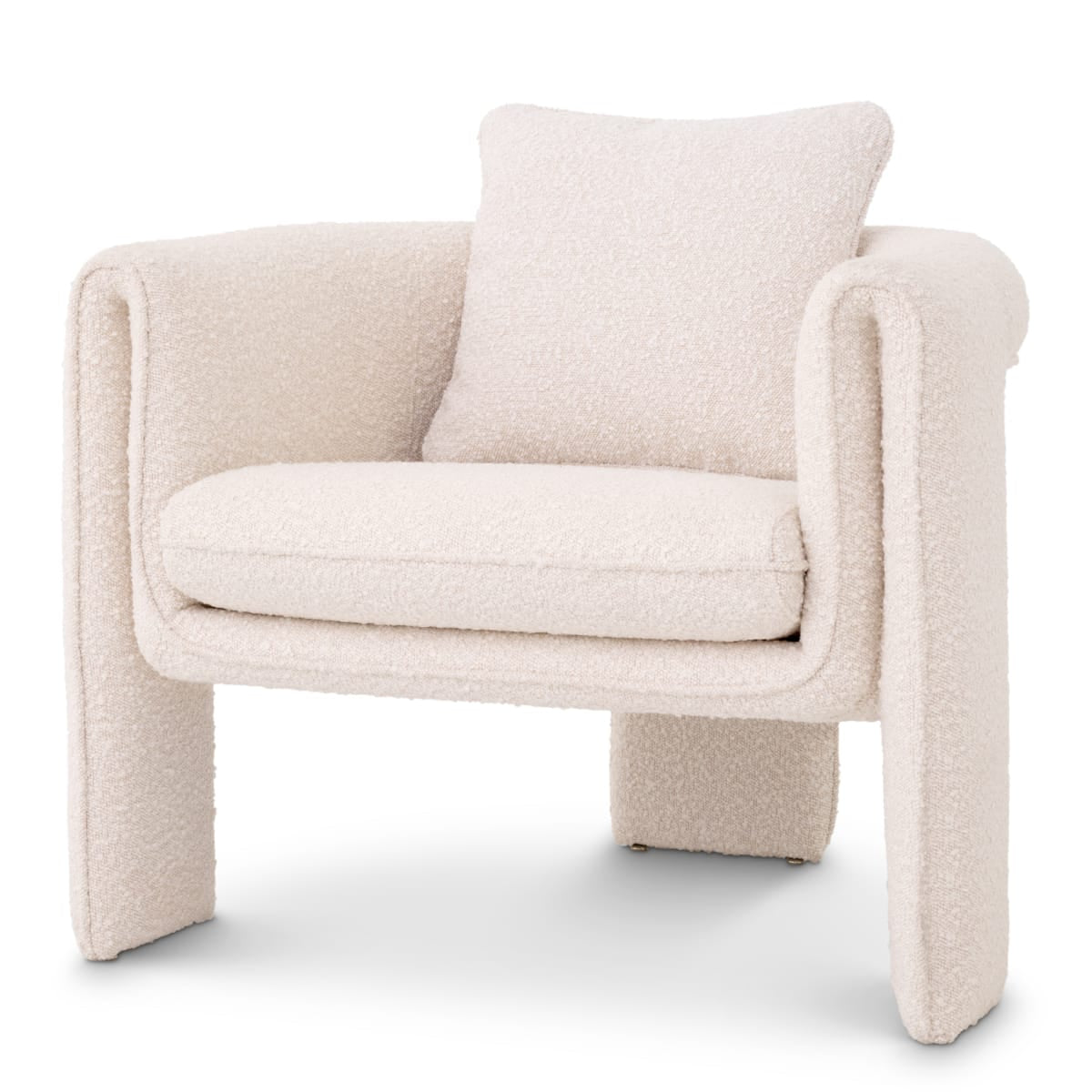 Eichholtz Living Boucle Cream Chair Toto House of Isabella UK