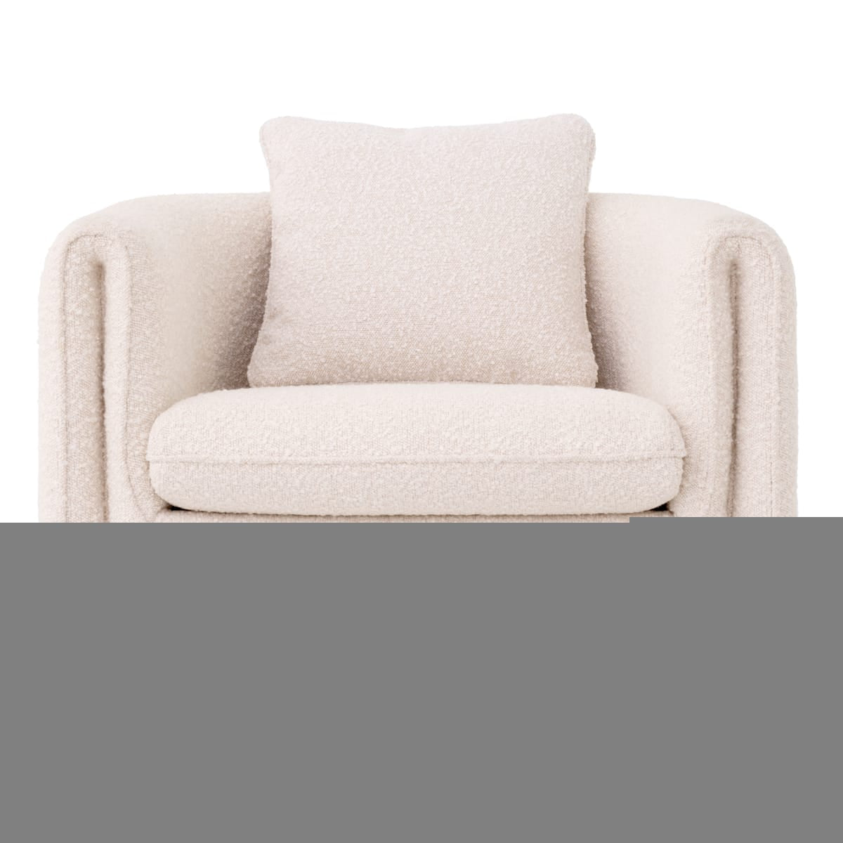 Eichholtz Living Boucle Cream Chair Toto House of Isabella UK