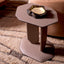 Eichholtz Living Brown Faux Leather Side Table Maurizio House of Isabella UK