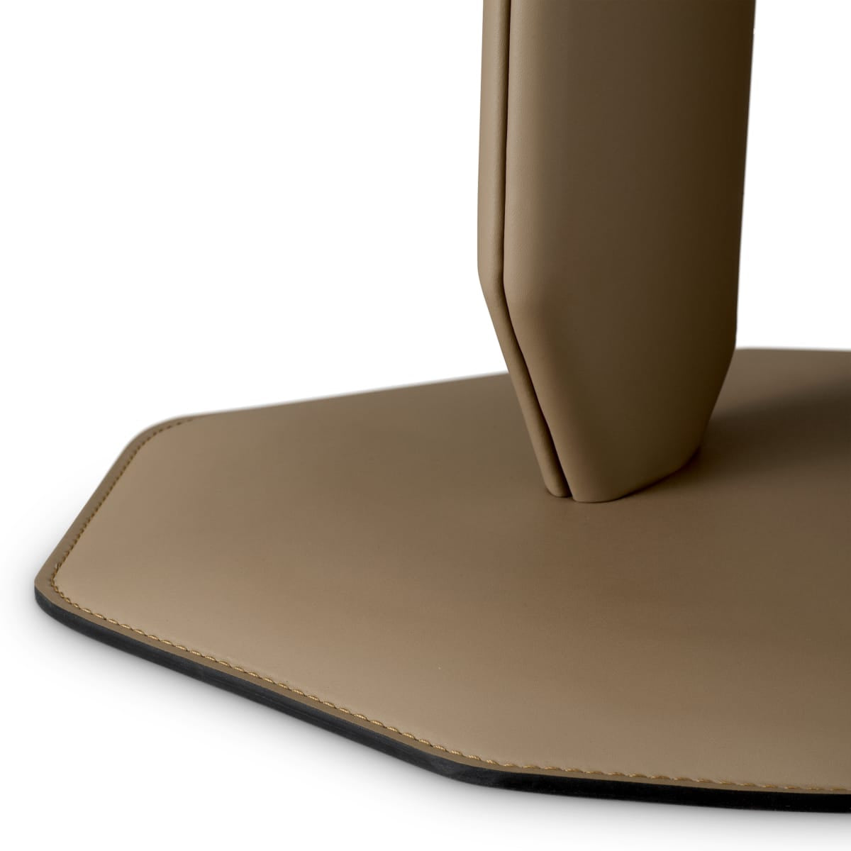 Eichholtz Living Brown Faux Leather Side Table Maurizio House of Isabella UK
