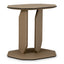 Eichholtz Living Brown Faux Leather Side Table Maurizio House of Isabella UK