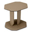 Eichholtz Living Brown Faux Leather Side Table Maurizio House of Isabella UK