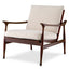 Eichholtz Living Brown Finish Boucl Cream Chair Manzo Classic House of Isabella UK