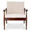 Eichholtz Living Brown Finish Boucl Cream Chair Manzo Classic House of Isabella UK