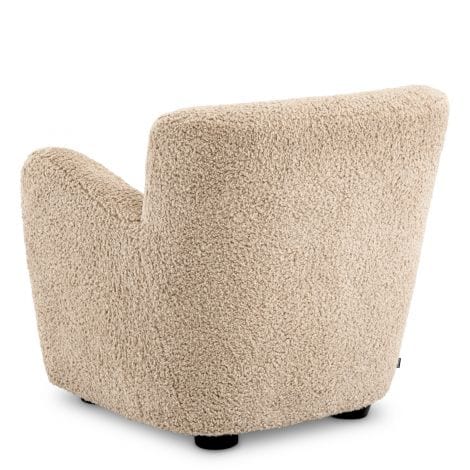 Eichholtz Living Chair Bixby Canberra sand | black feet House of Isabella UK