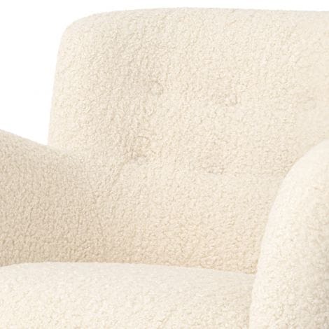 Eichholtz Living Chair Bixby Faux shearling | black feet House of Isabella UK
