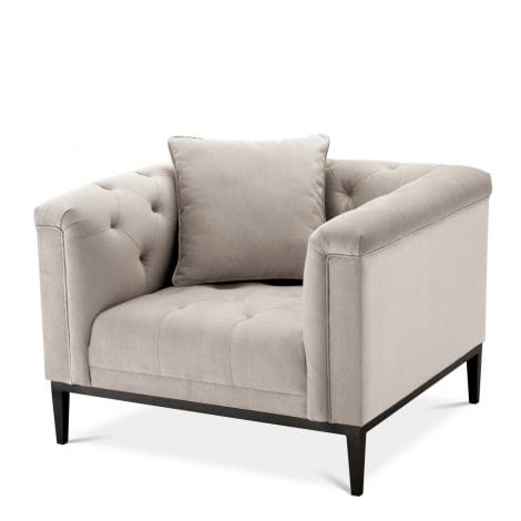 Eichholtz Living Chair Cesare - Pebble Grey House of Isabella UK