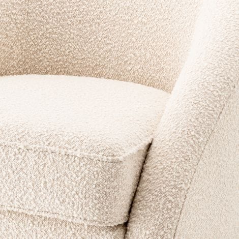 Eichholtz Living Chair Cruz Bouclé Cream House of Isabella UK