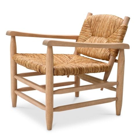 Eichholtz Living Chair Elliott Natural finish | natural seagrass rush House of Isabella UK