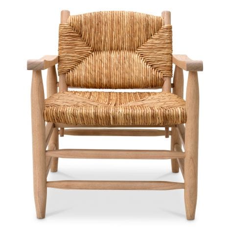 Eichholtz Living Chair Elliott Natural finish | natural seagrass rush House of Isabella UK