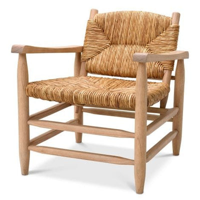 Eichholtz Living Chair Elliott Natural finish | natural seagrass rush House of Isabella UK