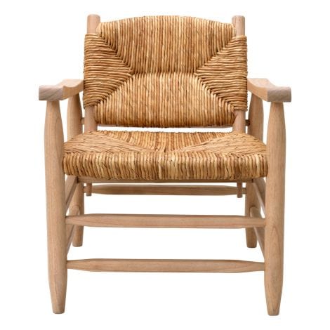 Eichholtz Living Chair Elliott Natural finish | natural seagrass rush House of Isabella UK