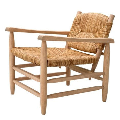 Eichholtz Living Chair Elliott Natural finish | natural seagrass rush House of Isabella UK