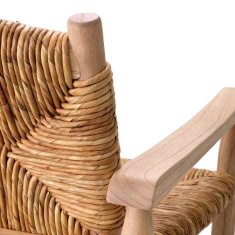 Eichholtz Living Chair Elliott Natural finish | natural seagrass rush House of Isabella UK