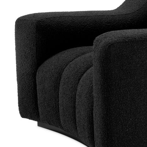 Eichholtz Living Chair Kelly Bouclé black House of Isabella UK