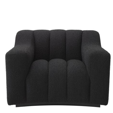 Eichholtz Living Chair Kelly Bouclé black House of Isabella UK