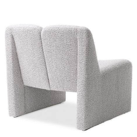 Eichholtz Living Chair Macintosh Bouclé Grey House of Isabella UK