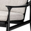 Eichholtz Living Chair Manzo Classic black finish | bouclé grey House of Isabella UK