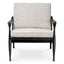 Eichholtz Living Chair Manzo Classic black finish | bouclé grey House of Isabella UK