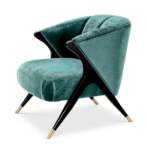 Eichholtz Living Chair Pavone - Aegean Green House of Isabella UK