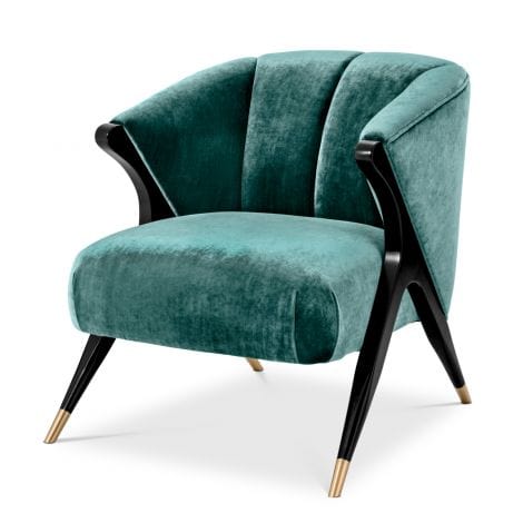 Eichholtz Living Chair Pavone - Aegean Green House of Isabella UK