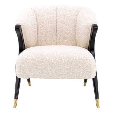 Eichholtz Living Chair Pavone - Boucle Cream House of Isabella UK