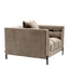 Eichholtz Living Chair Sienna - Saova Greige Velvet with Black Legs House of Isabella UK