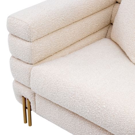 Eichholtz Living Chair York - BouclÃ© cream House of Isabella UK