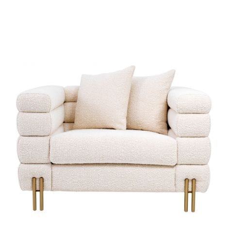 Eichholtz Living Chair York - BouclÃ© cream House of Isabella UK