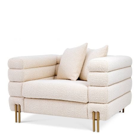 Eichholtz Living Chair York - BouclÃ© cream House of Isabella UK