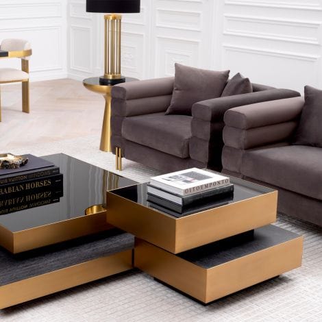 Eichholtz Living Chair York Sovana Grey Velvet House of Isabella UK