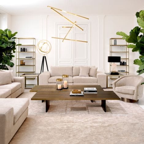 Eichholtz Living Chandelier Kimpton - Antique Brass Finish House of Isabella UK