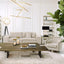 Eichholtz Living Clarck Sand with Black Base Sofa Vista Grande House of Isabella UK